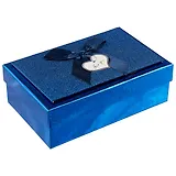 Подарочная коробка «Металлик синий» 12.5 х 19.5 см