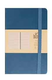 Книга для записей А6- 96л кл. "Joy Book. Таинственный океан" иск.кожа, тонир.блок, скругл.углы, ляссе, резинка, карман на задн.форзаце