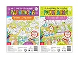 Учим буквы и цифры. Набор раскрасок-плакатов (комплект из 2 книг)