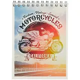 Блокнот А6 60л кл. "Дорога свободы" спираль, ВД лак, ассорти