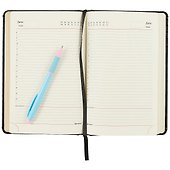 Ежедневник недатированный А5 160л "Comodo" под кожу, черный - 2