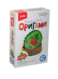 LORI Пб-001 Оригами Плетение из бумаги Шкатулка Ягодка (набор д/творчества) (7+) (коробка)