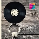 Блокнот-скетчбук для художественных идей Пластинка (альбомный формат)