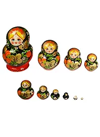 Матрешка 10 предм. "Узор", арт. С-11 (40)