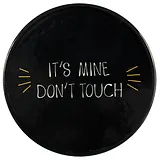 Подставка под кружку Its mine черная (керамика) (11 см) (ПВХ бокс)