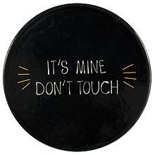 Подставка под кружку Its mine черная (керамика) (11 см) (ПВХ бокс)