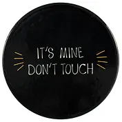 Подставка под кружку Its mine черная (керамика) (11 см) (ПВХ бокс)