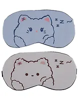 Набор Маска для сна Kawaii Котик (12-37395-22-25)+Маска для сна Kawaii Мишка (12-37395-S50)