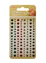 Клеевые камушки Ночь перед Рождеством (SCB25002037) (120шт.) (4цв.) (упаковка)