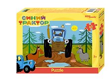 Пазл «Синий трактор» 60 элементов, Step Puzzle