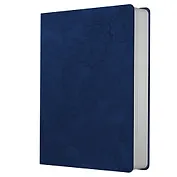 Записная книжка А6+ 80л кл. "Jade. Черничный" 7БЦ, иск.кожа с текстурой, офсет 80г/м2, ляссе, инд.уп.