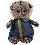 Мягкая игрушка Басик BABY в джинсовом комбинезоне (20 см) (BB-079)