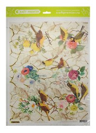 Рисовая бумага для декупажа Craft Premier Искусство (CPD0523) (А3) (25г/м) (упаковка)