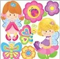 Наклейки, DECORETTO, Наклейки для дома,"Объемные наклейки "Сказочные феи" BF 8018