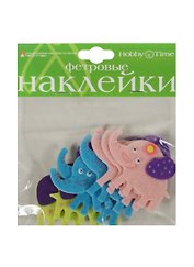Декоративные наклейки из фетра Слоники (2-093/12) (3 вида) (упаковка)