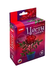 Набор для творчества LORI Цветы из пайеток Хризантема Цв-024