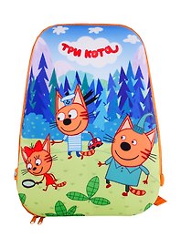 Рюкзак школьный «Три Кота», 1 отделение, 39 см, ЭВА, Academy Style
