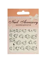 Наклейка декоративная на ногти 1 Зайцы 1 70*100 (Nail Accessory) (3+)
