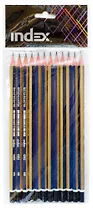 Карандаши Index, чернографитные 12 штук