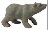 Фигурка из папье-маше объемная Полярный медведь (SA119) (8х21х11см)