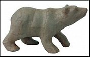 Фигурка из папье-маше объемная Полярный медведь (SA119) (8х21х11см)