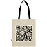 Сумка-шоппер QR-код бежевая, текстиль 40см.*32см. - 0