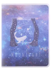 Записная книжка А6 80л лин. "Moonlignt" в ПВХ-обложке, тонир.внутр.блок, ассорти