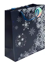 Пакет А4 32*26*12.5 "Снежинка" НГ, бум.мат.ламинат