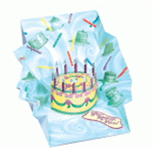 3D открытка Торт (Cake) (мини) (TR138-1)