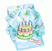 3D открытка Торт (Cake) (мини) (TR138-1)