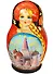 Матрешка 5 предм. "Узор", арт. С-6 (325) - 1