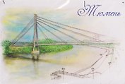 Магнит картон Мост Влюбленных (Тюмень) (МК/161/003)