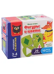 Игра настольная Vladi Toys Мини-игра Фигуры и цвета