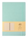 Книга для записей А4- 96л кл. "Joy Book. Сахарный лед" иск.кожа, тонир.блок, скругл.углы, ляссе, резинка