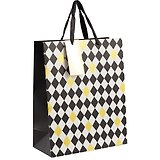 Подарочный пакет «Black & gold», А4