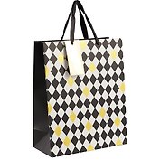 Подарочный пакет «Black & gold», А4