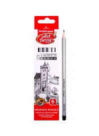 Карандаши чернографитные, ArtBerry, 6 штук