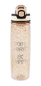 Бутылка с эффектом льда Dont worry be happy (платик) (500мл) (12-16484-202405-B10) - 1