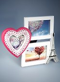 Фоторамка на 3 фотографии Сердце (32х28) (6714036) - 1