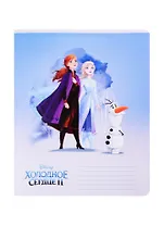 Тетрадь в клетку "Холодное сердце", 12 листов, в ассортименте