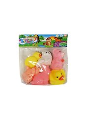 Игровой набор для купания «Резиновые животные», 4 штуки