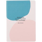 Ежедневник полудат. А5 160л "Stains" розовый, иск.кожа, интегр.переплет, ляссе