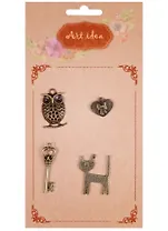 Набор шармов Ночная прогулка (4шт)