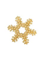 Фигурка Снежинка-3 с рисунком (131039) (97х97мм) (игрушка из дерева)
