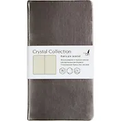 Записная книжка, Эксмо Listoff А6 (100*181) 96л Crystal Collection.Винтажное серебро обложка металлизиров.иск