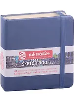 Блокнот для зарисовок 12*12см 80л "Art Creation" 140г/м2, 7БЦ, Синий морской, Fabriano 