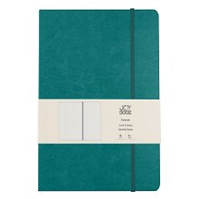 Книга для записей А4- 96л кл. "Joy Book. Таинственный океан" иск.кожа, тонир.блок, скругл.углы, ляссе, резинка