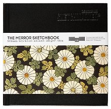 Скетчбук 16,3*16,3см 50л Sketchmarker&Pushkinskiy "THE MIRROR" 220г/м2, твердая обложка, черная,Pushkinskiy, Sketchmarker