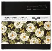 Скетчбук 16,3*16,3см 50л Sketchmarker&Pushkinskiy "THE MIRROR" 220г/м2, твердая обложка, черная,Pushkinskiy, Sketchmarker