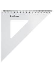 Угольник 16см 45*90*45 "Clear" прозрачн., к/д, ErichKrause 